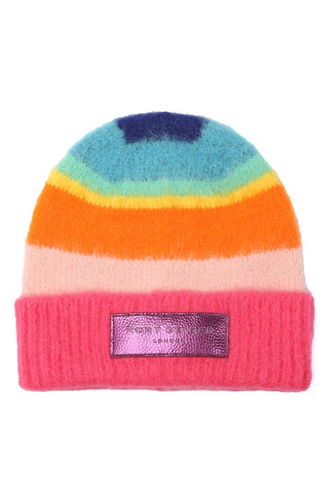 Stripe Fuzzy Beanie