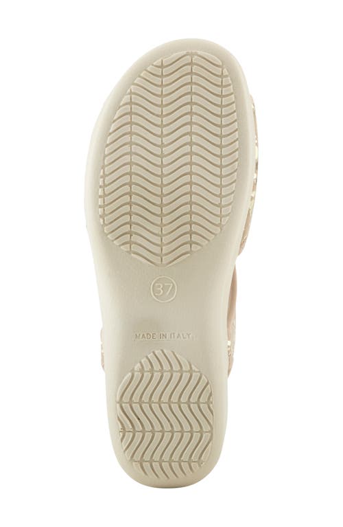 Flexus By Spring Step Nyaman Slingback Sandal In Gold