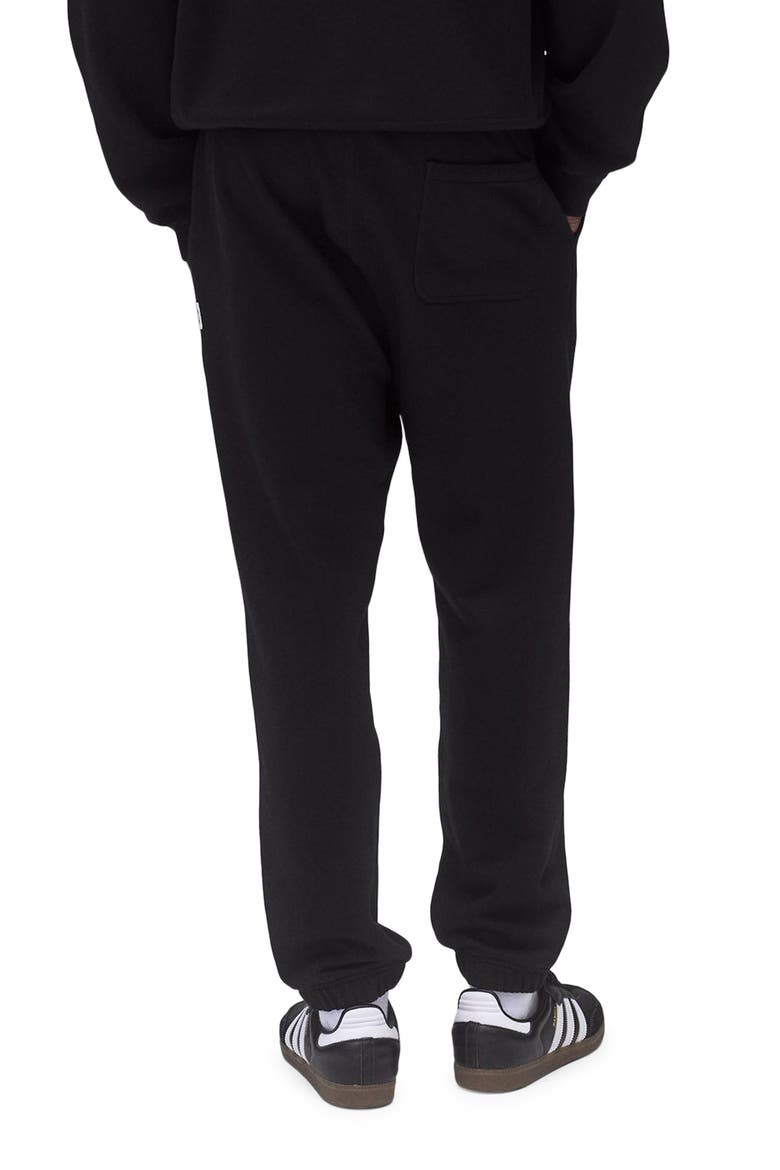Midweight Terry Standard Sweatpants, Alternate, color, BLACK