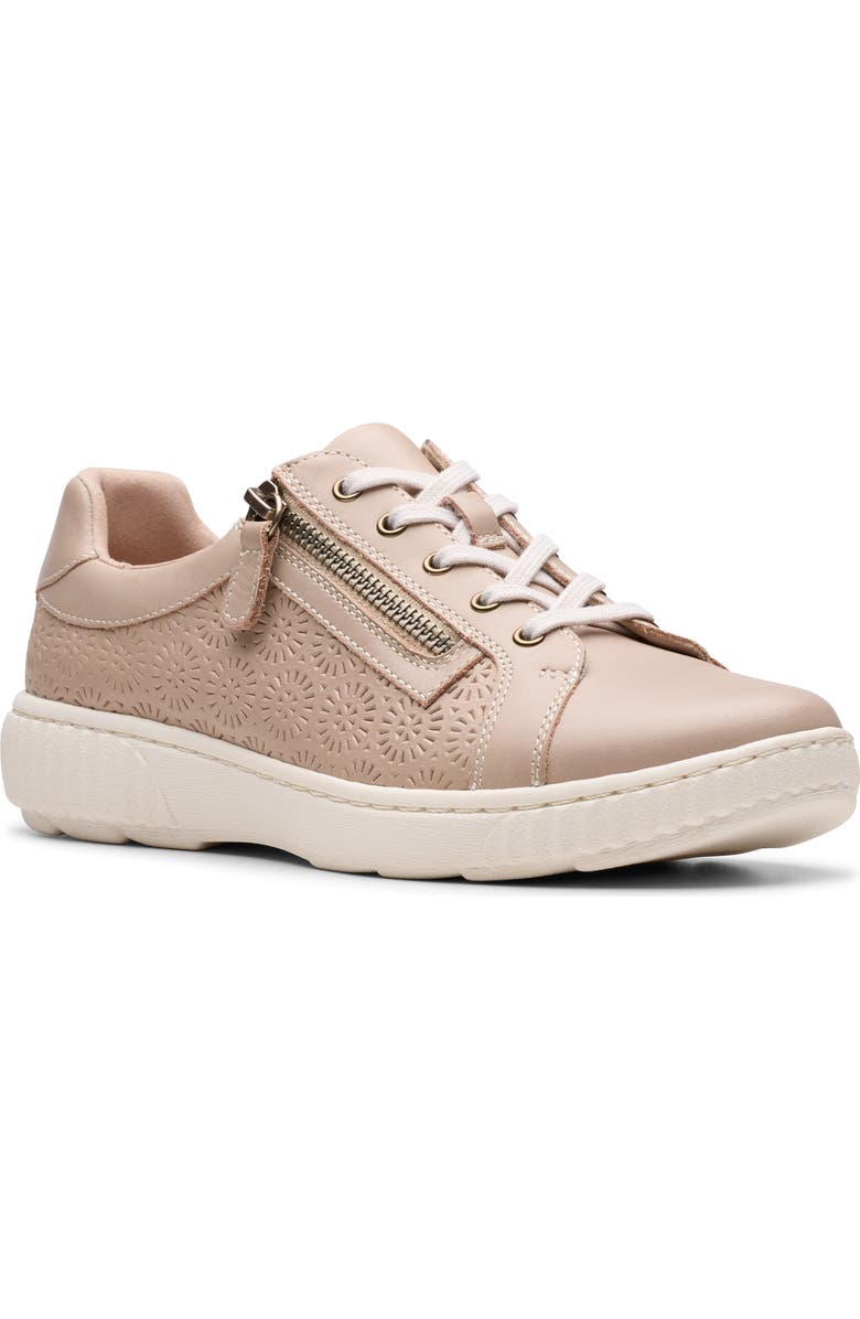 Clarks<sup>®</sup> Caroline Rio Sneaker, Main, color, Sand Leather