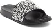 KARL LAGERFELD PARIS Block Logo Slide Sandal