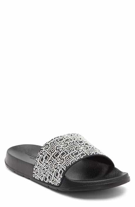 KARL LAGERFELD PARIS Block Logo Slide Sandal
