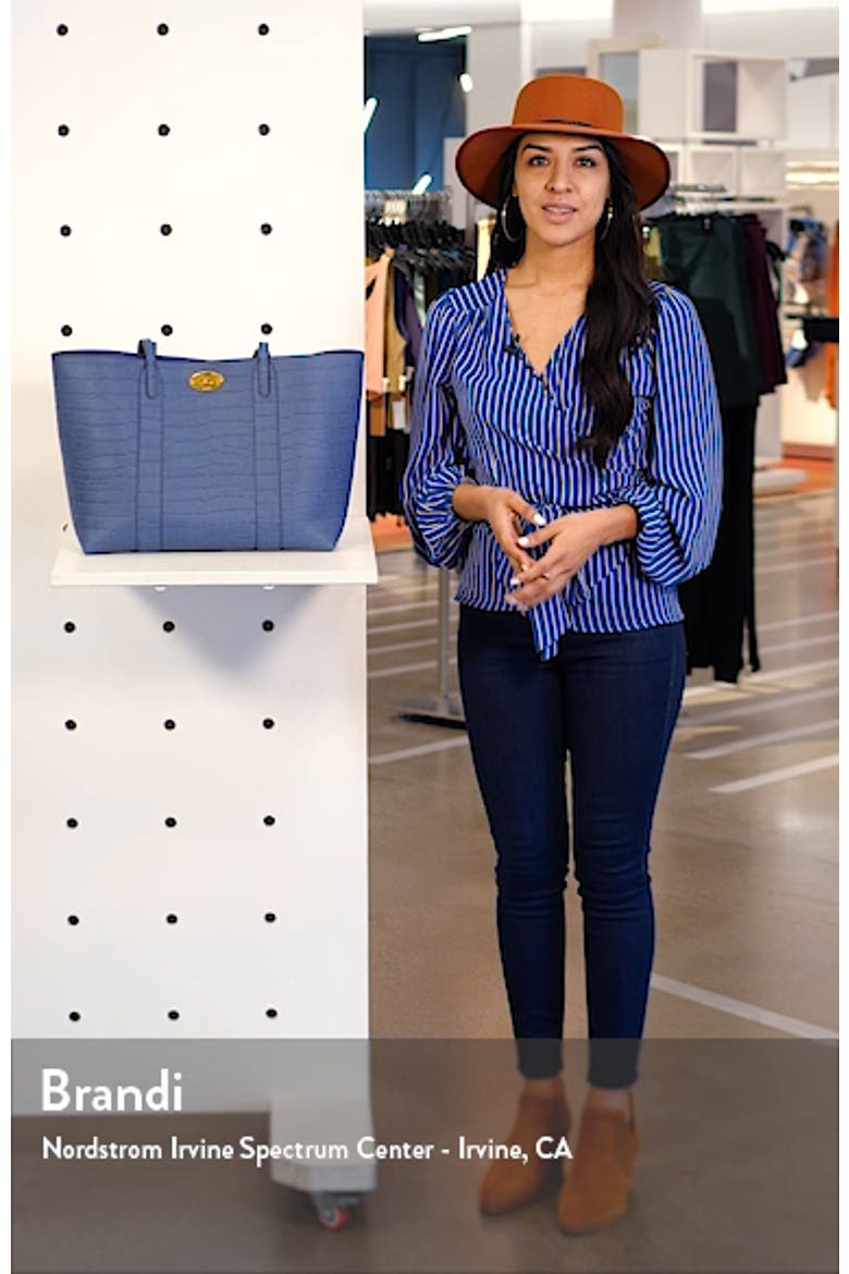 Bayswater Matte Croc Embossed Leather Tote & Pouch video
