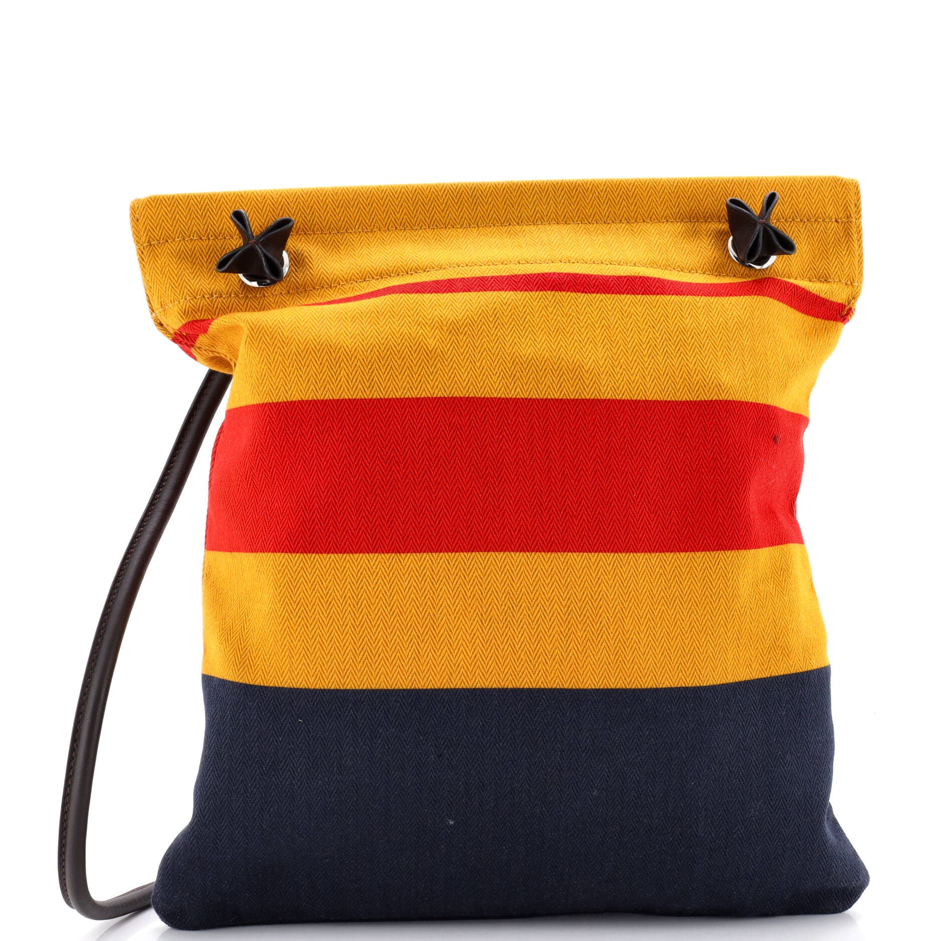 Pre-Owned Hermes Aline Bag Rocabar Canvas MM, Main, color, Bleu Nuit