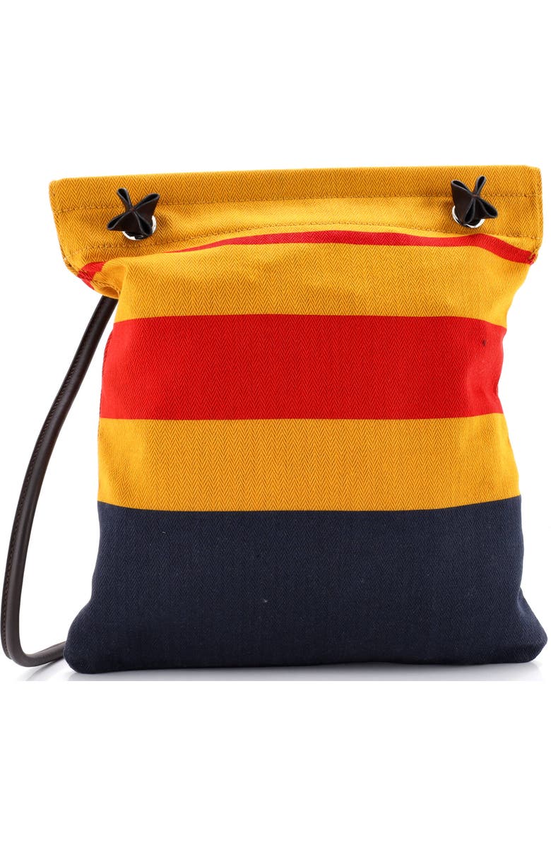 Pre-Owned Hermes Aline Bag Rocabar Canvas MM, Main, color, Bleu Nuit