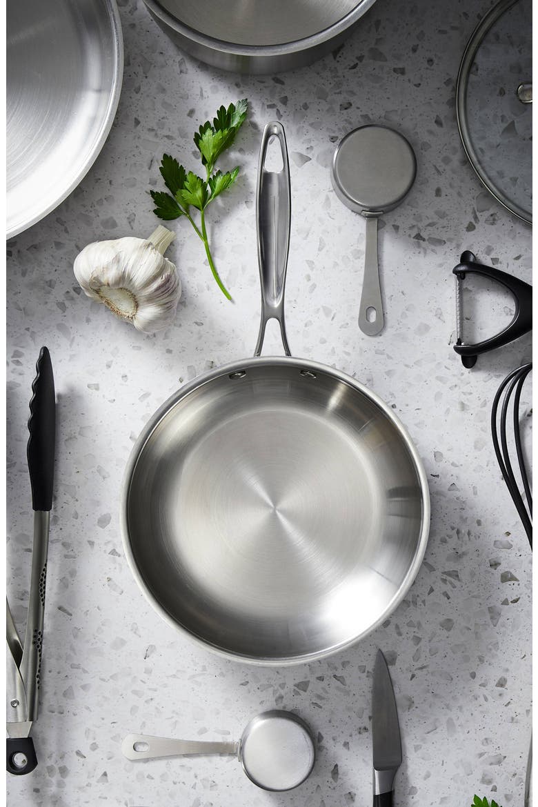 iconiX™ 8" Frypan, Alternate, color, SILVER