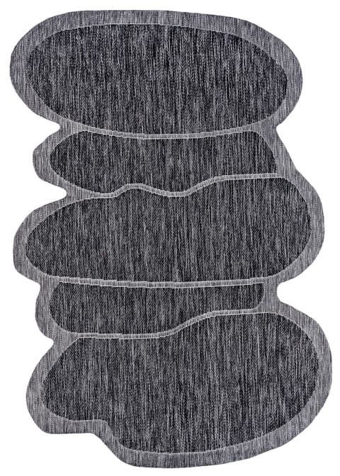 Jasper Modern Rustic Abstract Indoor/Outdoor Shaped Area Rug