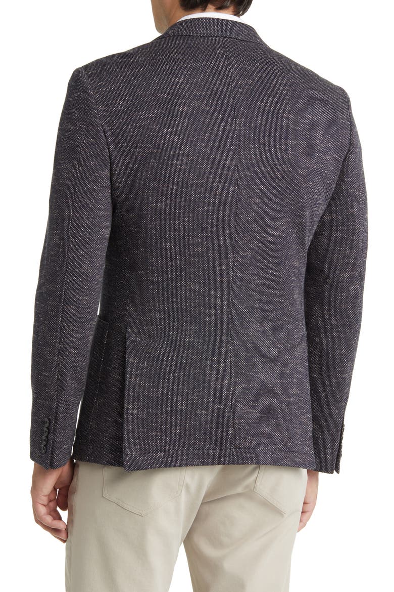 Nep Flecked Knit Sport Coat, Alternate, color, NAVY - TAUPE FLECKED WEAVE
