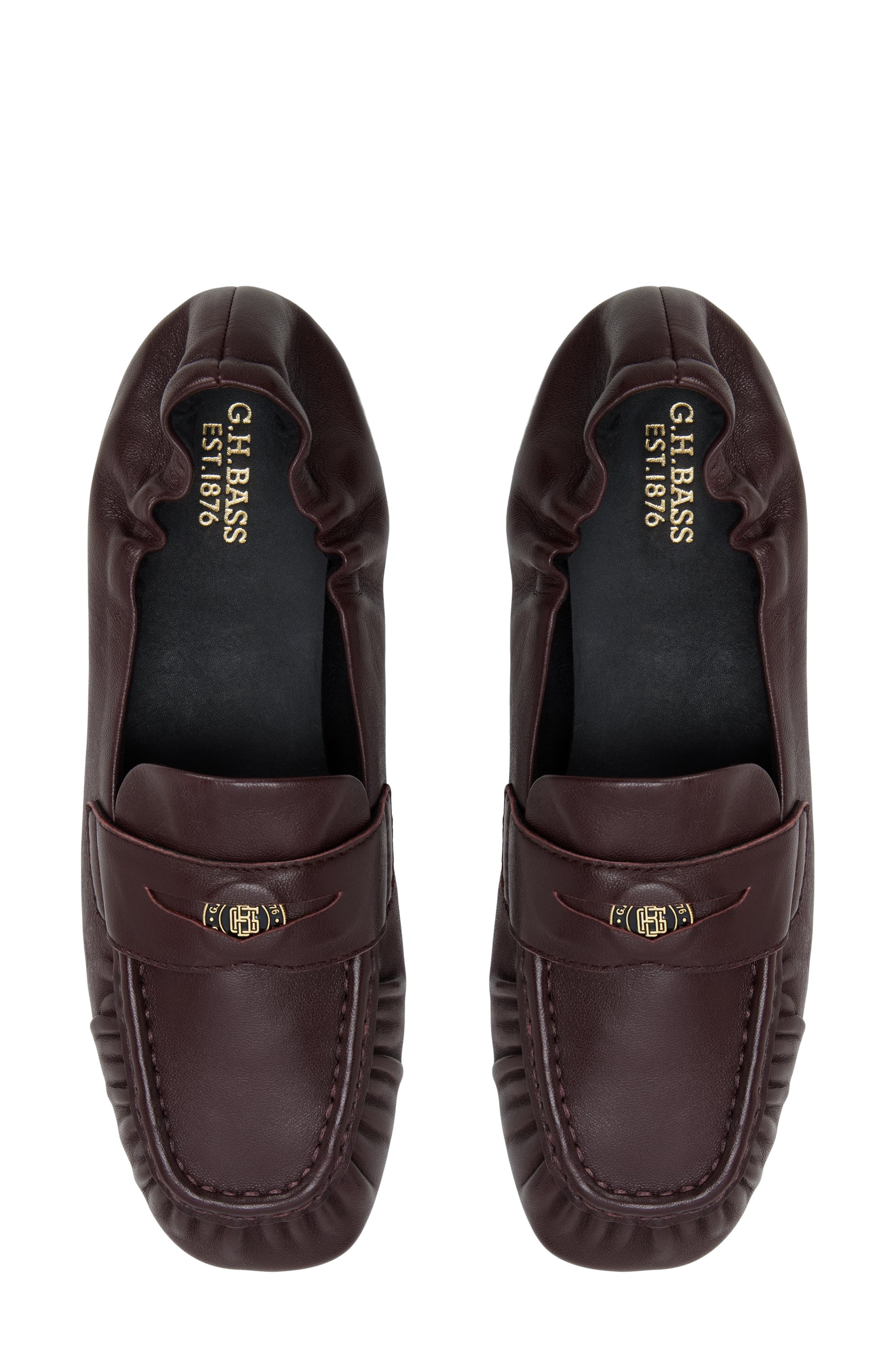 Rumi Leather Loafer, Alternate, color, WINE