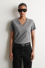 COS Cotton V-neck T-shirt