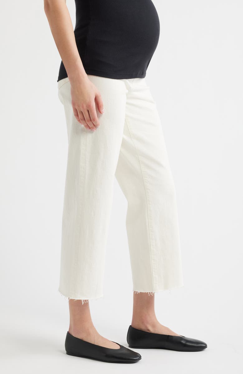 Madewell The Perfect Vintage Crop Flare Maternity Jeans, Alternate, color, Vintage Canvas