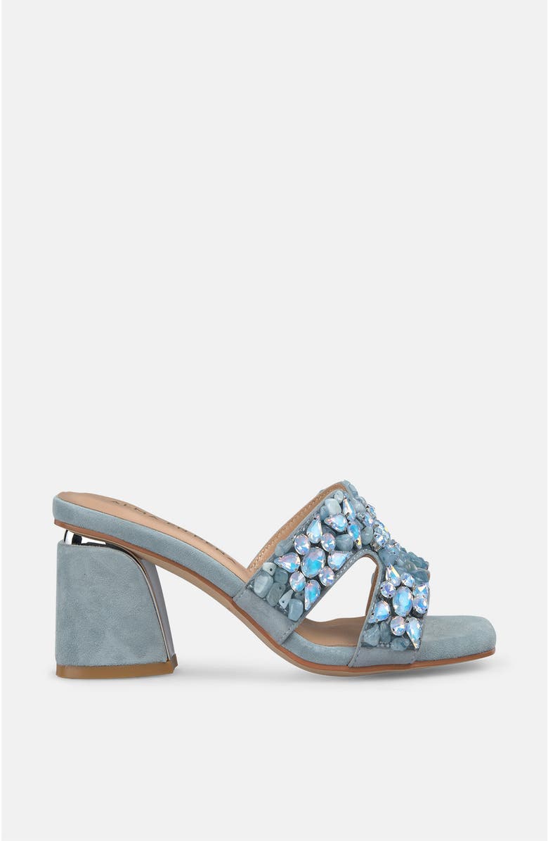 Alma en Pena Mule Heel, Alternate, color, Blue