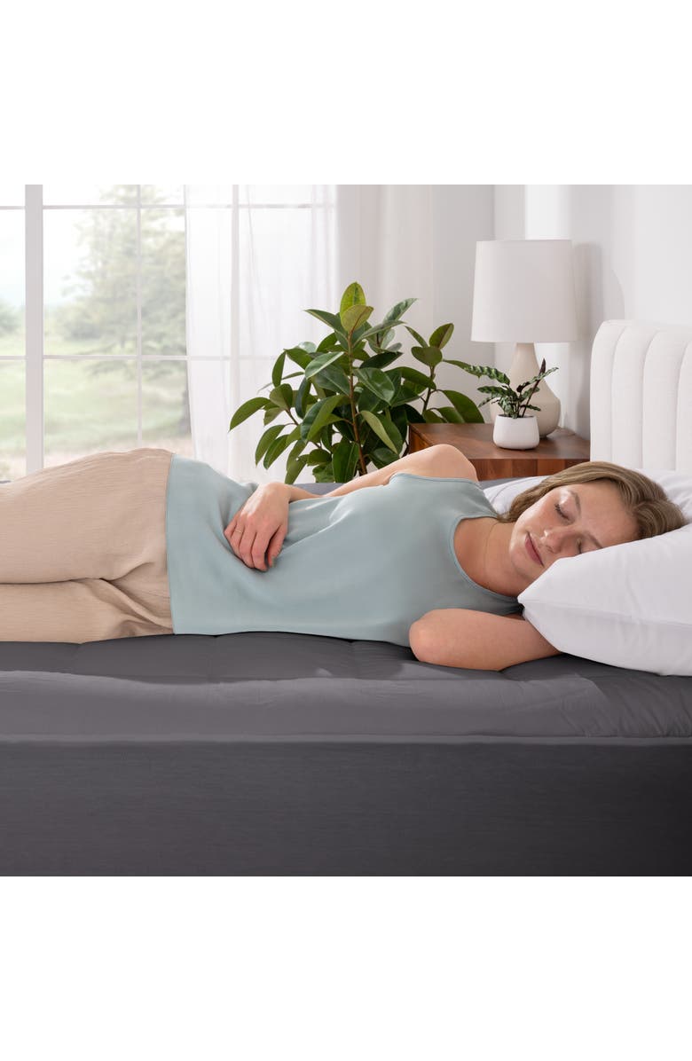 Bare Home Cotton Top Mattress Pad, Alternate, color, Grey