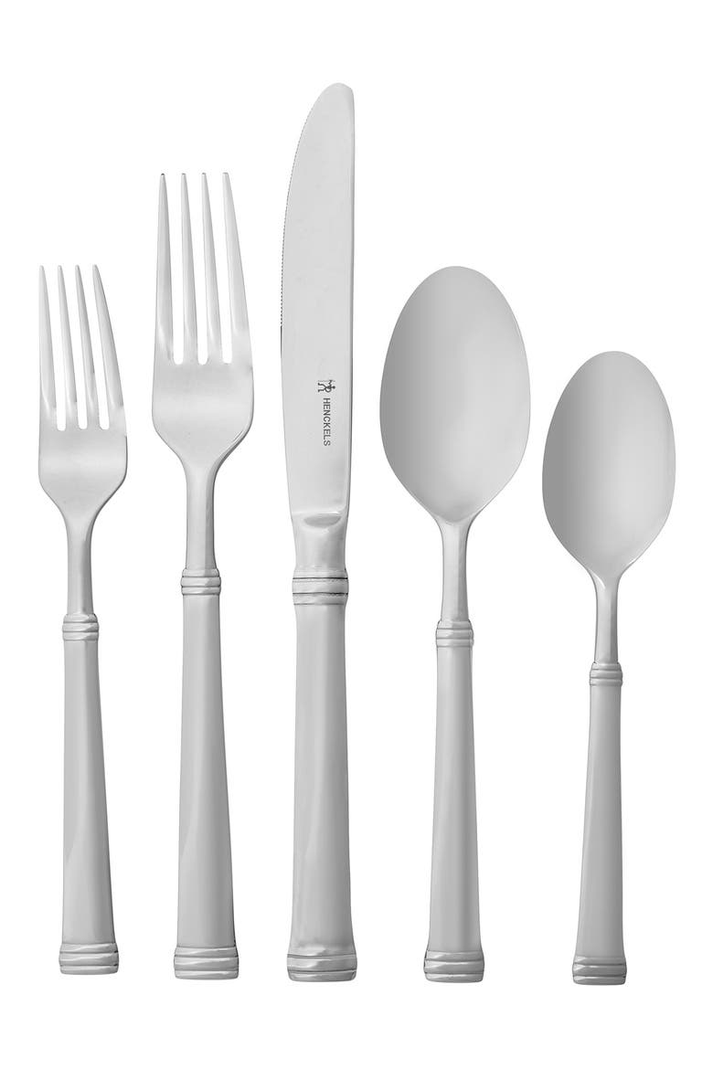 Plaza 65-Piece Cutlery Set, Main, color, SILVER