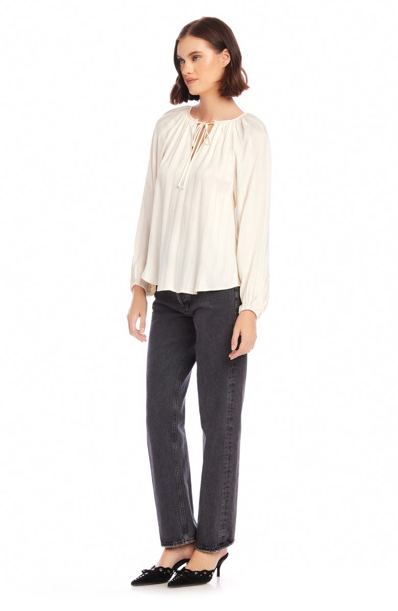 FIFTEEN TWENTY Joplin Stripe Long Sleeve Peasant Top, Alternate, color, 