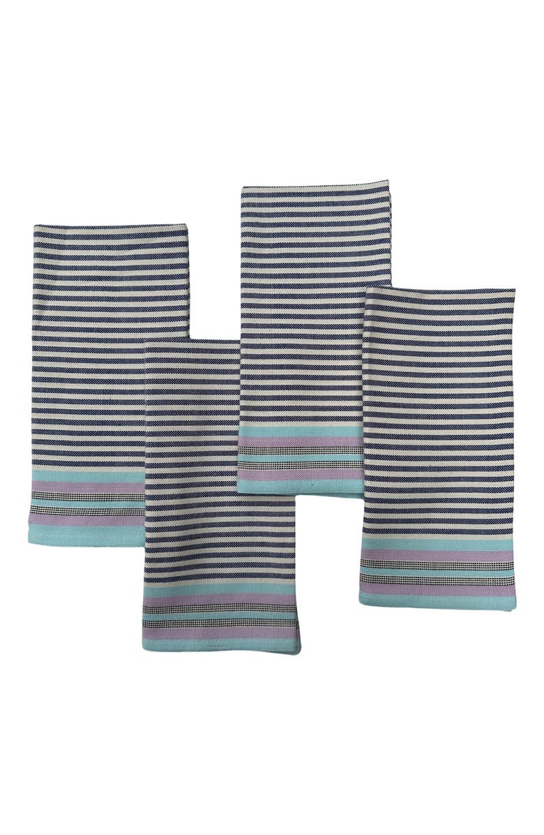Siafu Home Handwoven Bahari Napkins - Set of 4, Main, color, Blue