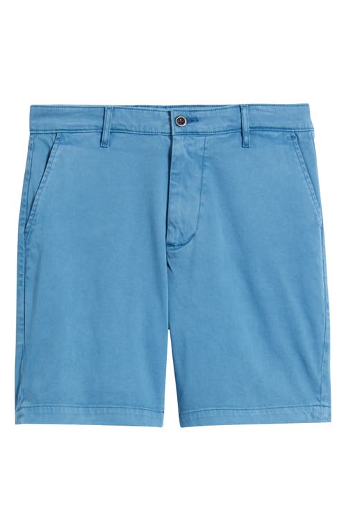 Ag Wanderer 8.5-inch Stretch Cotton Chino Shorts In Blue