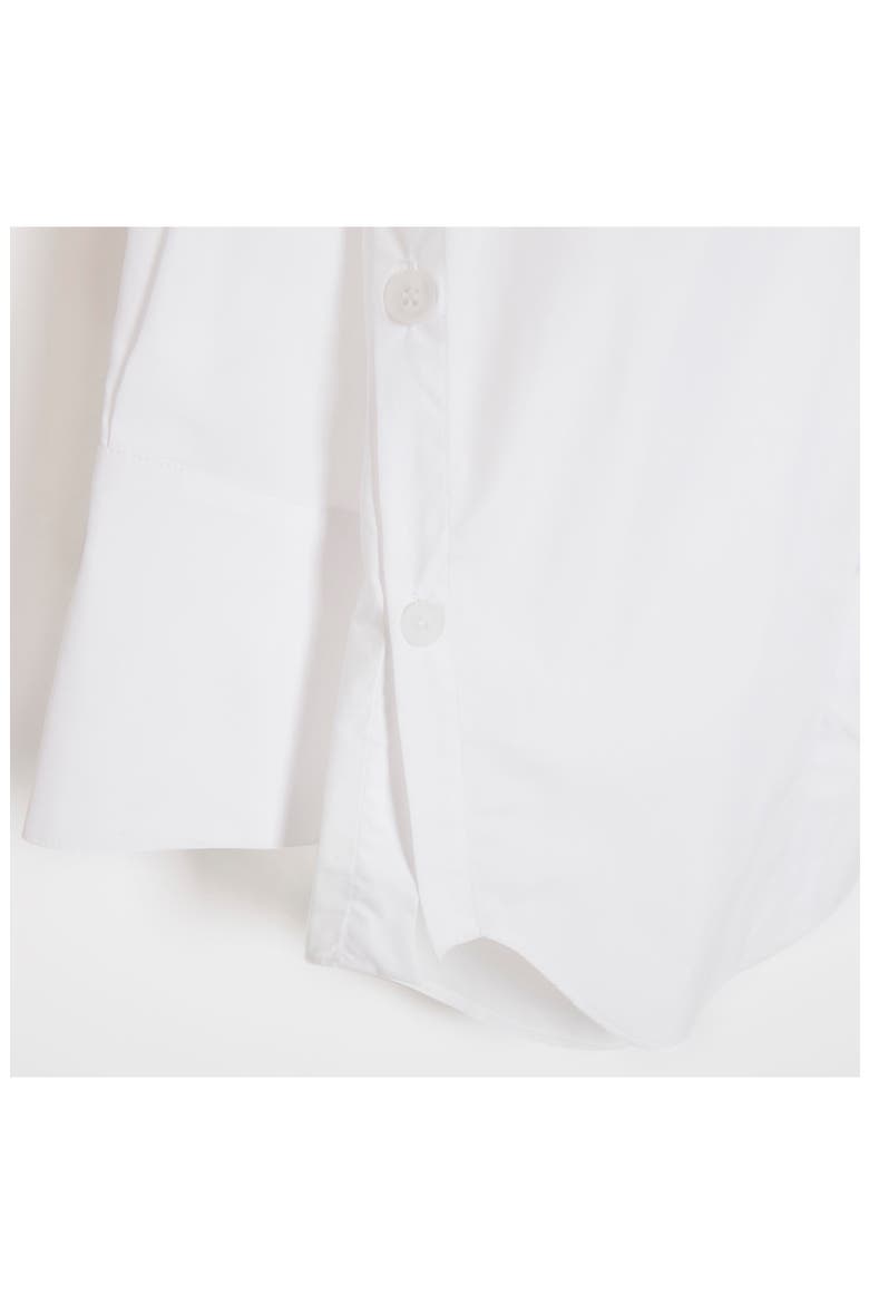 Oversize Poplin Button-Up Shirt, Alternate, color, WHITE
