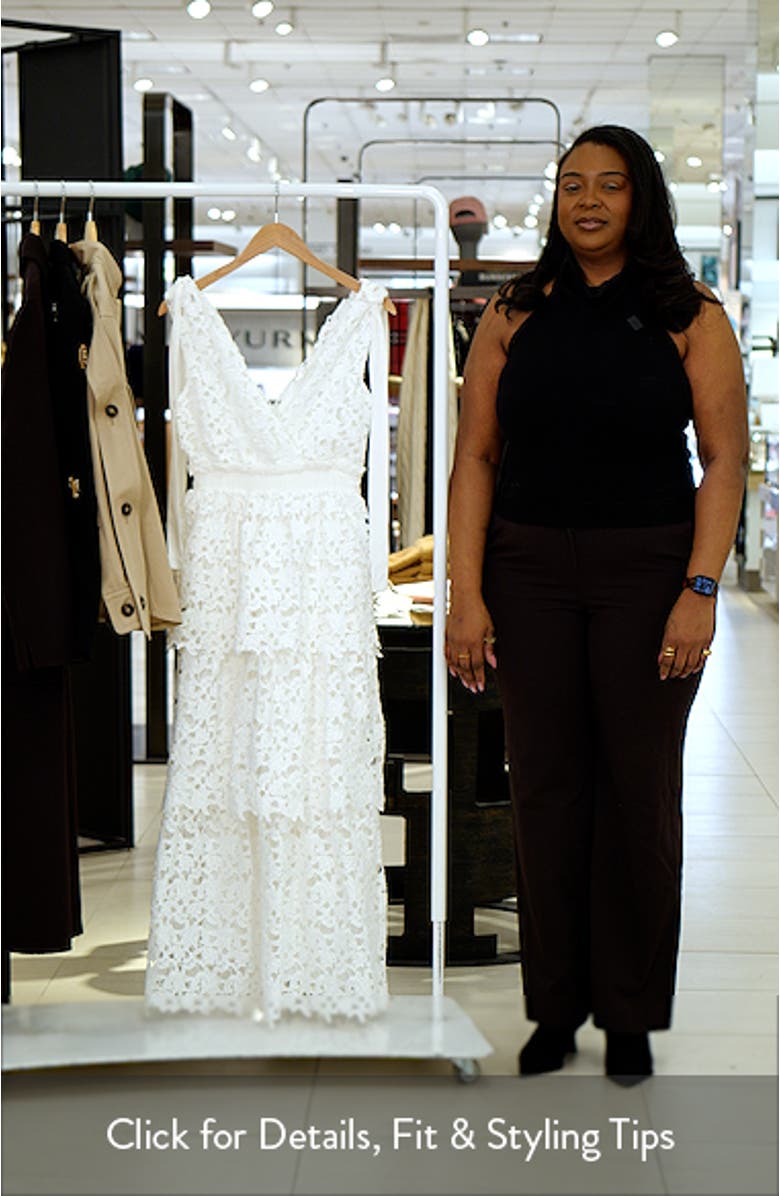 Floral Lace Tiered Dress, sales video thumbnail