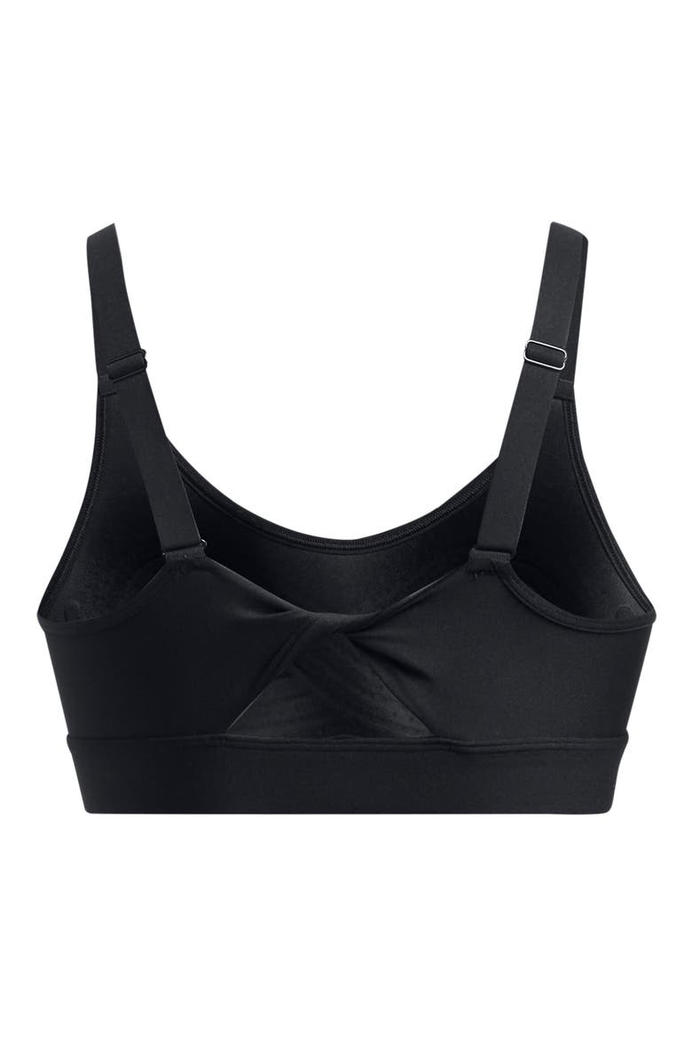 Continuum Twist Mid Support Sports Bra, Alternate, color, BLK