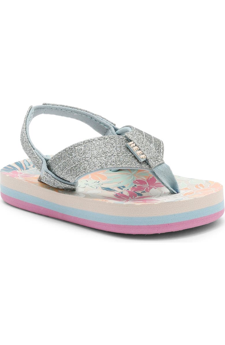Reef Kids' Little Ahi Flip Flop Sandal, Main, color, Tropical Floral