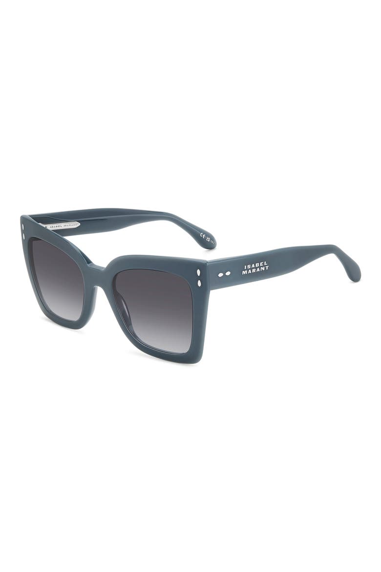 53mm Butterfly Sunglasses, Alternate, color, GREY/ GREY AZURE