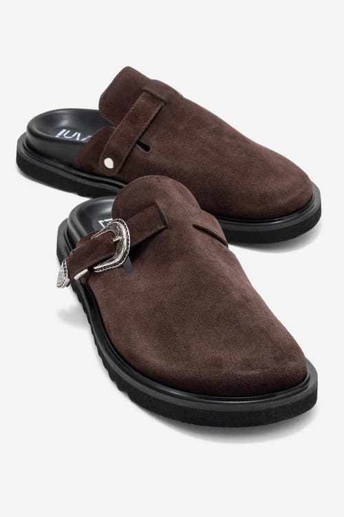 Forever & Always Shoes Vesta Leather Mule In Brown