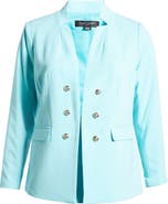 Tahari ASL Faux Double Breasted Blazer