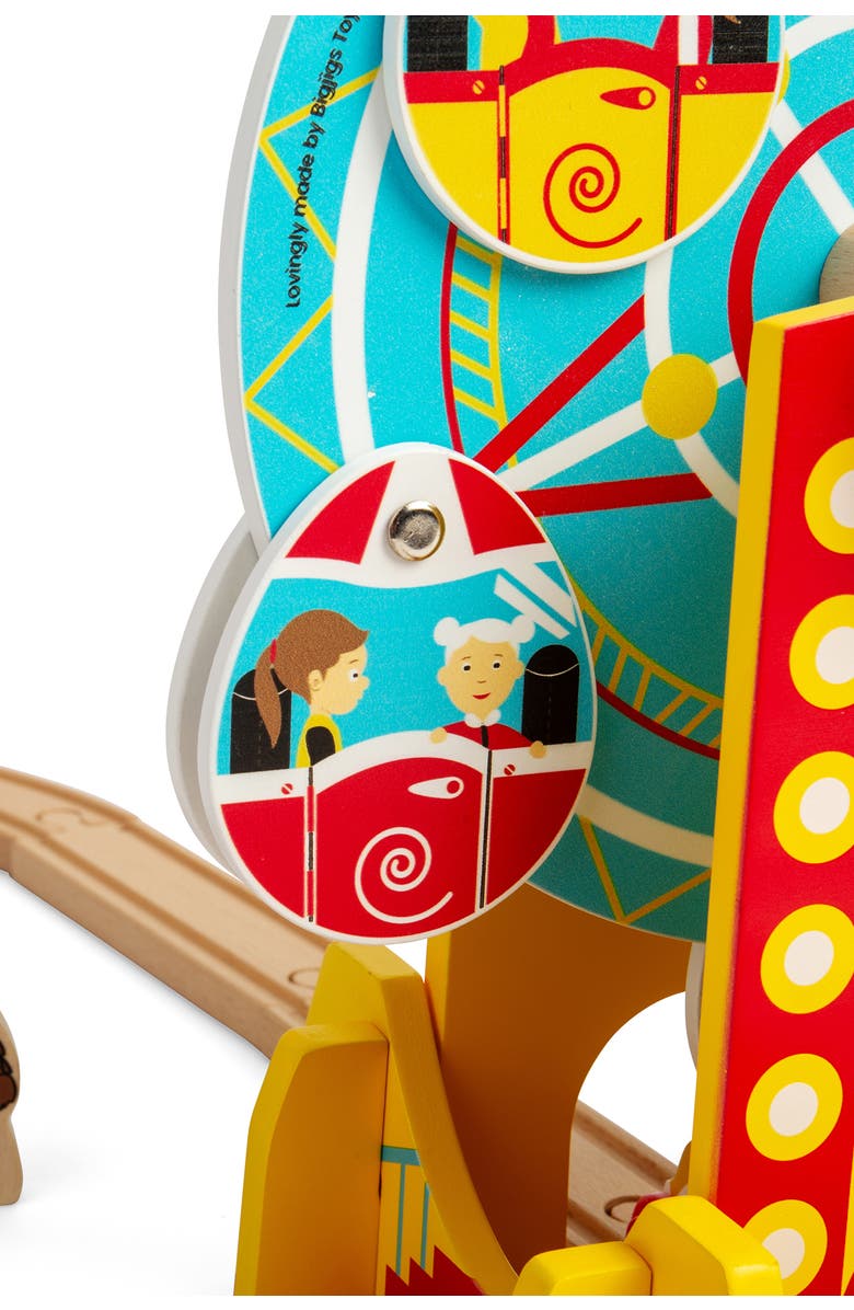 Bigjigs Rail Ferris Wheel, Alternate, color, Multicoloured