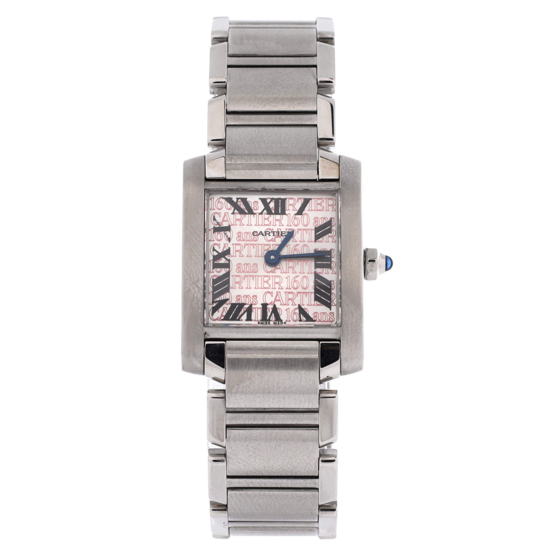 160 Limited Edition Tank Francaise Quartz Watch Stainless Steel 20, Main, color, Metallic Silver