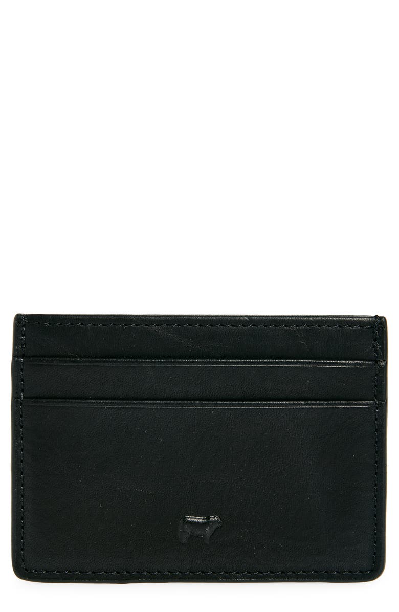 Will Leather Goods Front Pocket Leather Card Case, Main, color,