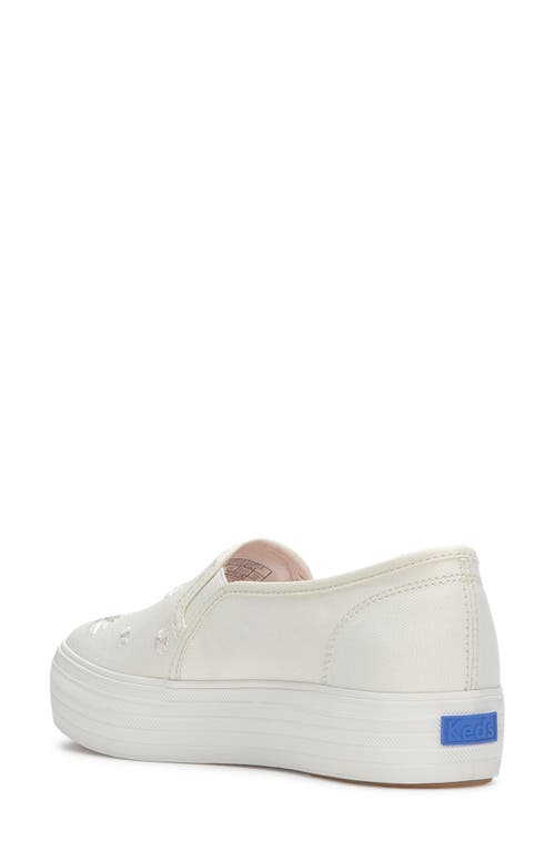 Keds ® Triple Deck Slip-on Sneaker In Snow White