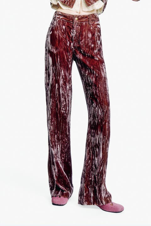 Crushed Velvet Pants