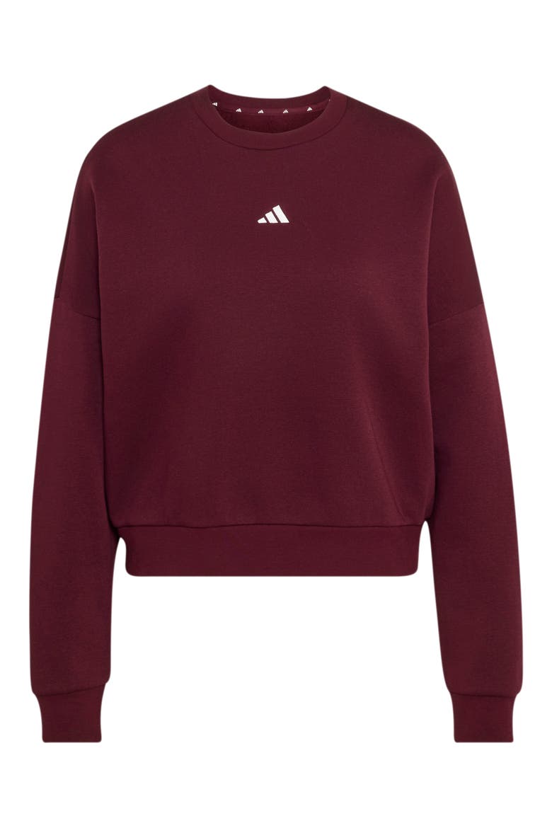 Logo Sweatshirt, Alternate, color, MAROON/ WHITE