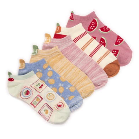 Women's Low Cut Socks with 3D Tab, 6 Pair Pack