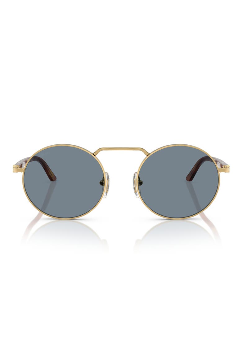 53mm Polarized Round Sunglasses, Main, color, LIGHT BLUE