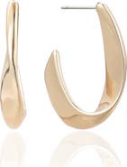 Ettika Ribbon Hoop Earrings