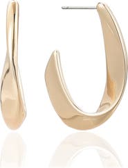 Ettika Ribbon Hoop Earrings