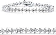 Bliss Diamond 4.25Ct Diamond Olivetta Tennis Bracelet 14k Gold Lab Grown 7"