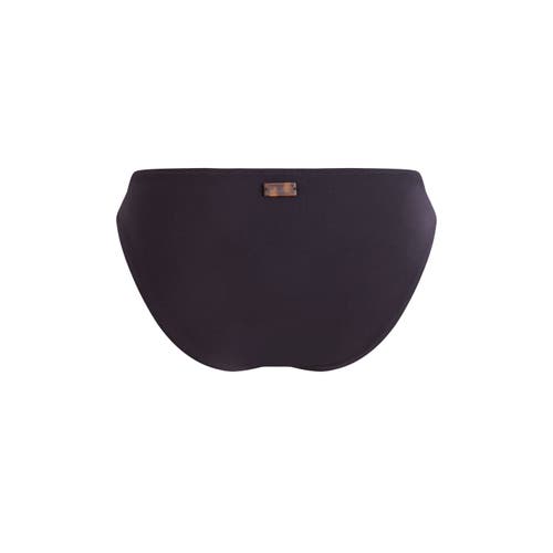 Vilebrequin Solid Midi Brief Bikini Bottom In Noir