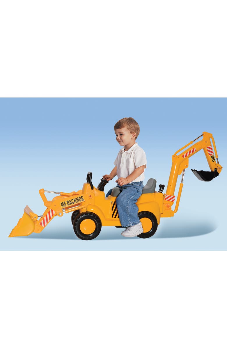 Skyteam Backhoe Loader Ride On, Alternate, color, Multicolored