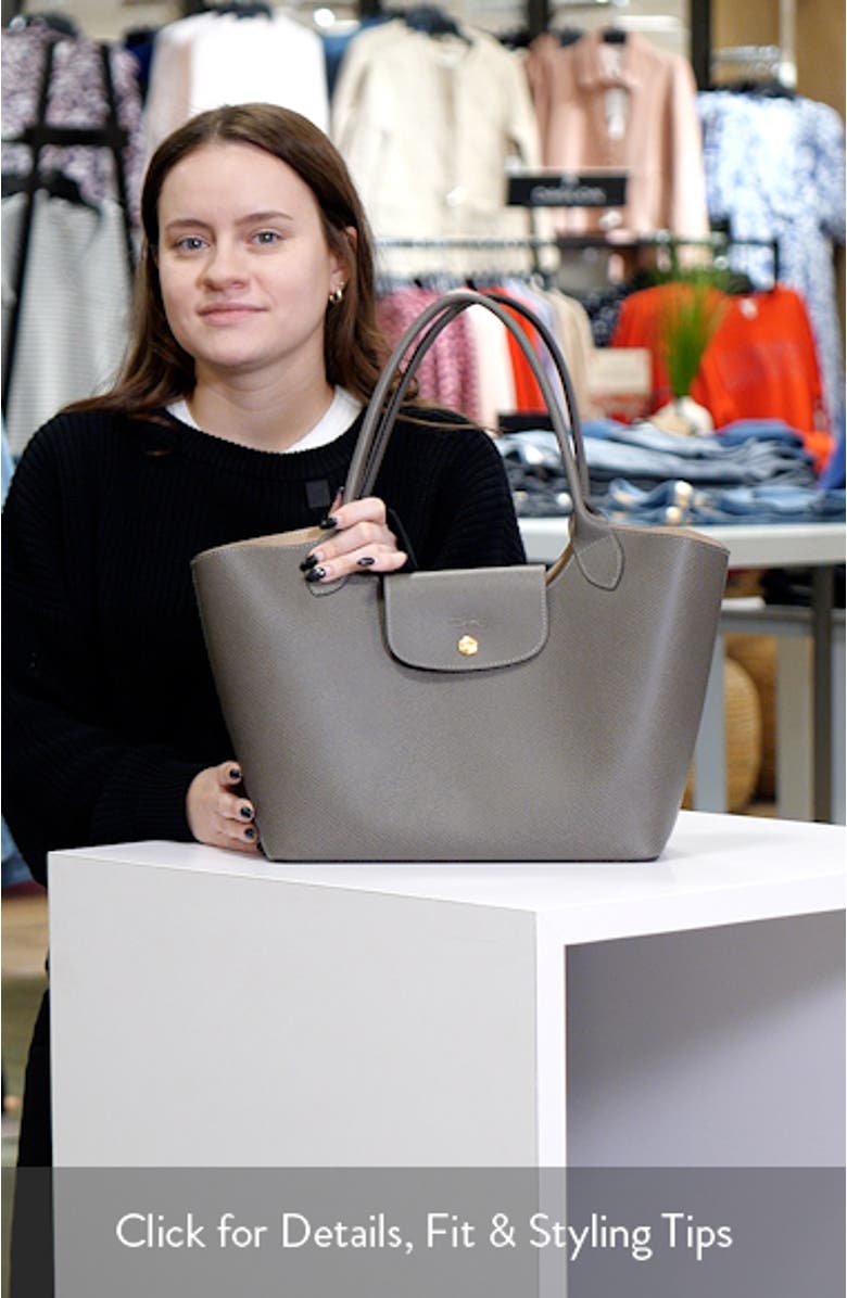 Épure Leather Shoulder Tote, sales video thumbnail