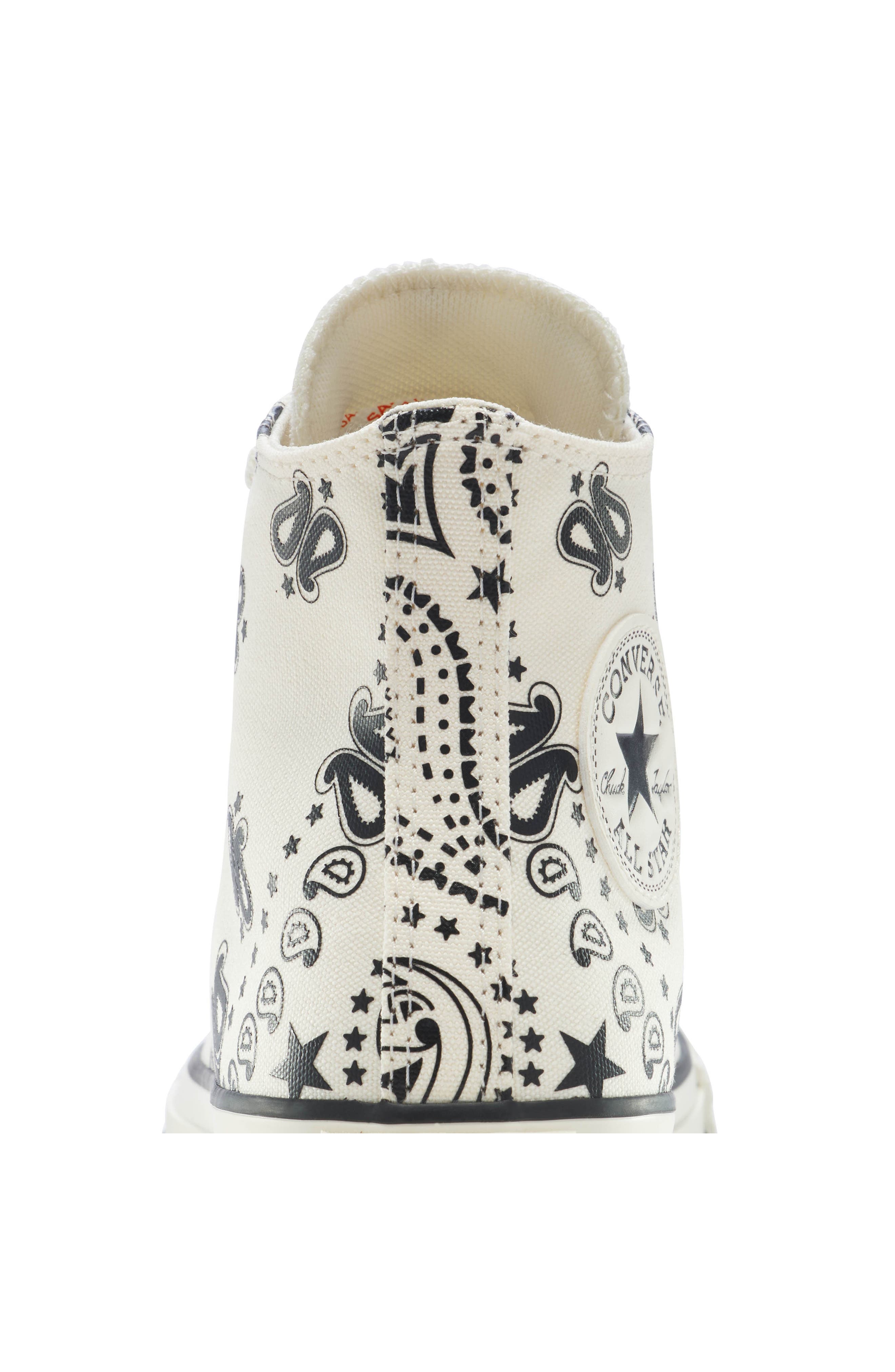 Converse Gender Inclusive Chuck Taylor<sup>®</sup> All Star<sup>®</sup> High Top Sneaker, Alternate, color, Egret/ Black/ Egret