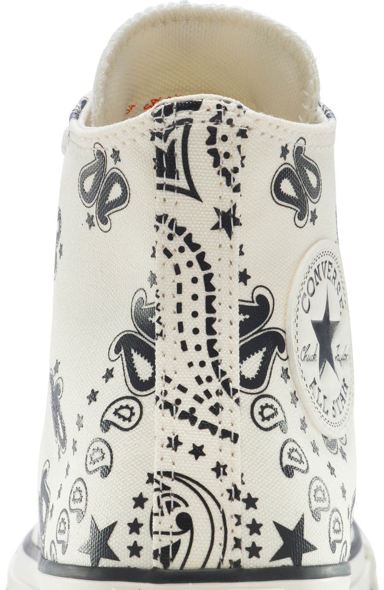 Converse Gender Inclusive Chuck Taylor<sup>®</sup> All Star<sup>®</sup> High Top Sneaker, Alternate, color, Egret/ Black/ Egret