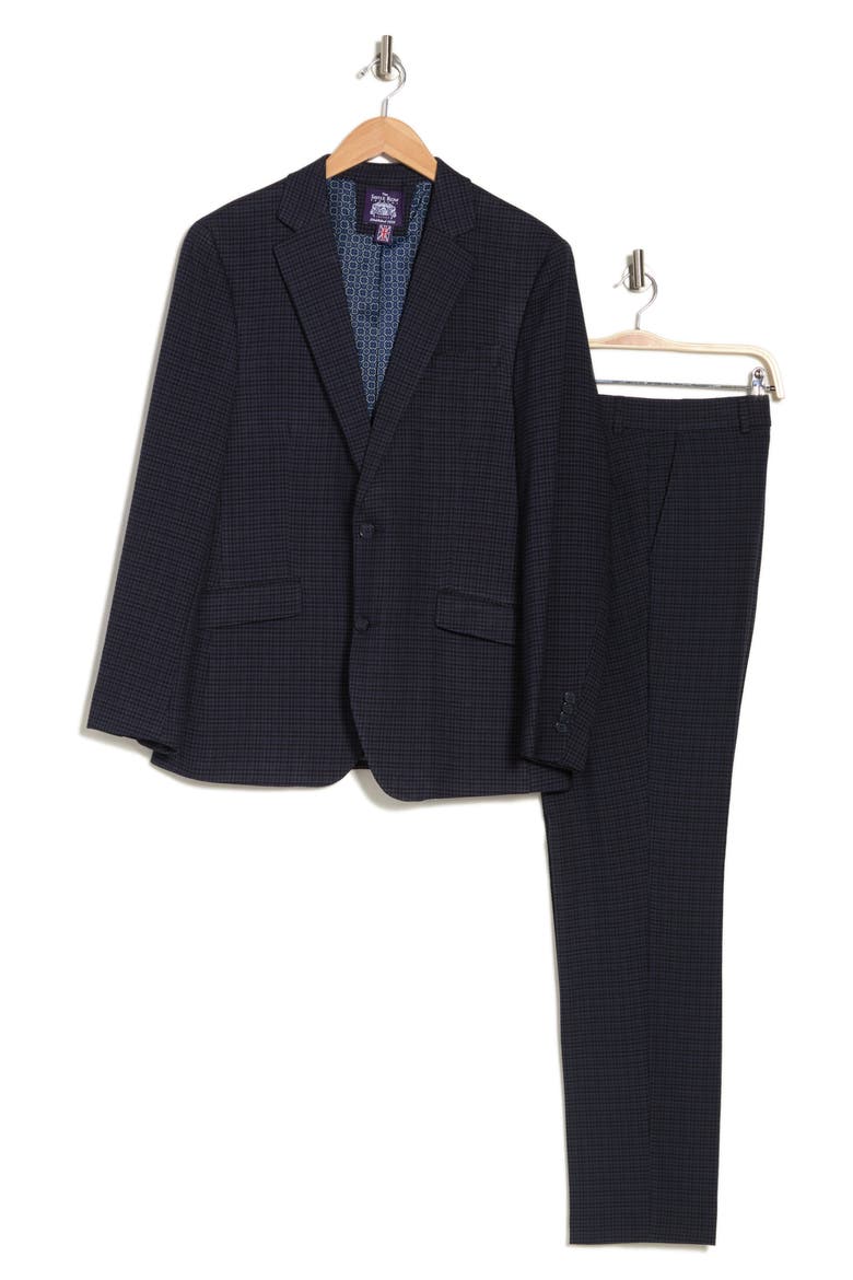 Check Two-Piece Suit, Alternate, color, BLUE