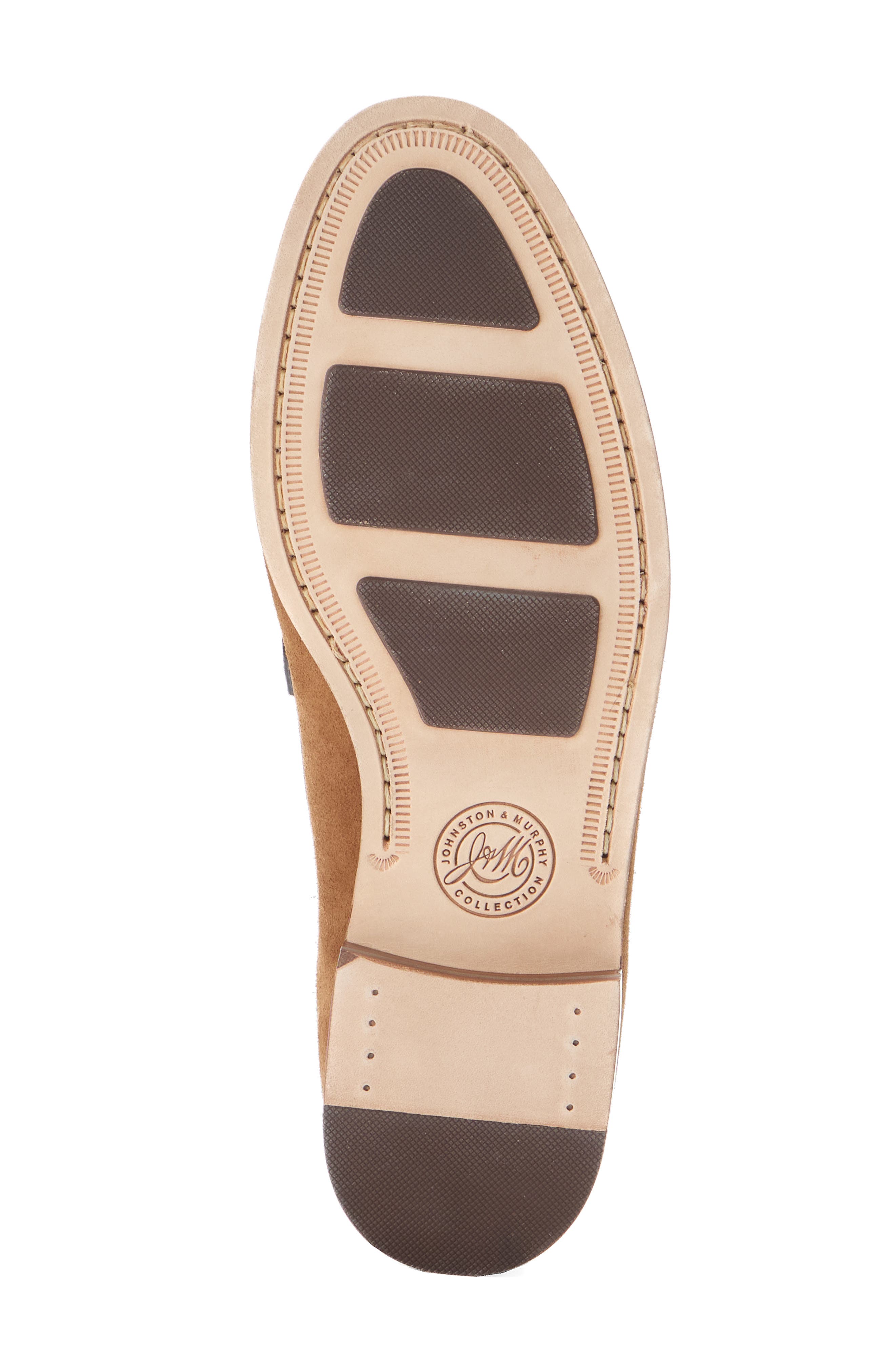 Johnston & Murphy Baldwin Penny Loafer, Alternate, color, Snuff Waxed English Suede