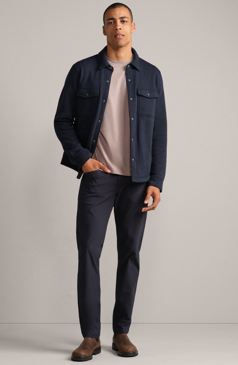 Rhone Fleece Shacket, Alternate, color, True Navy