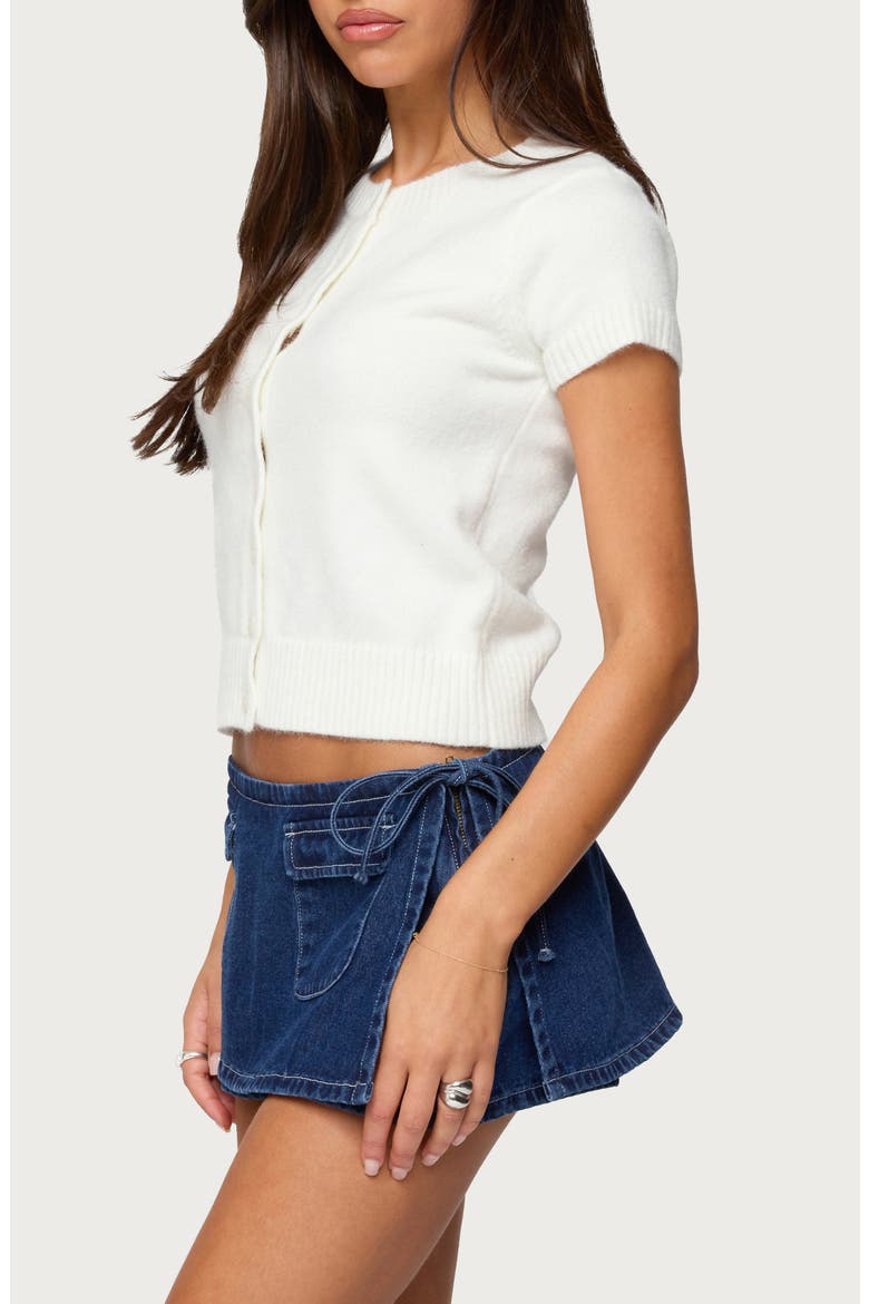 Coreen Knit Crop Top, Alternate, color, WHITE
