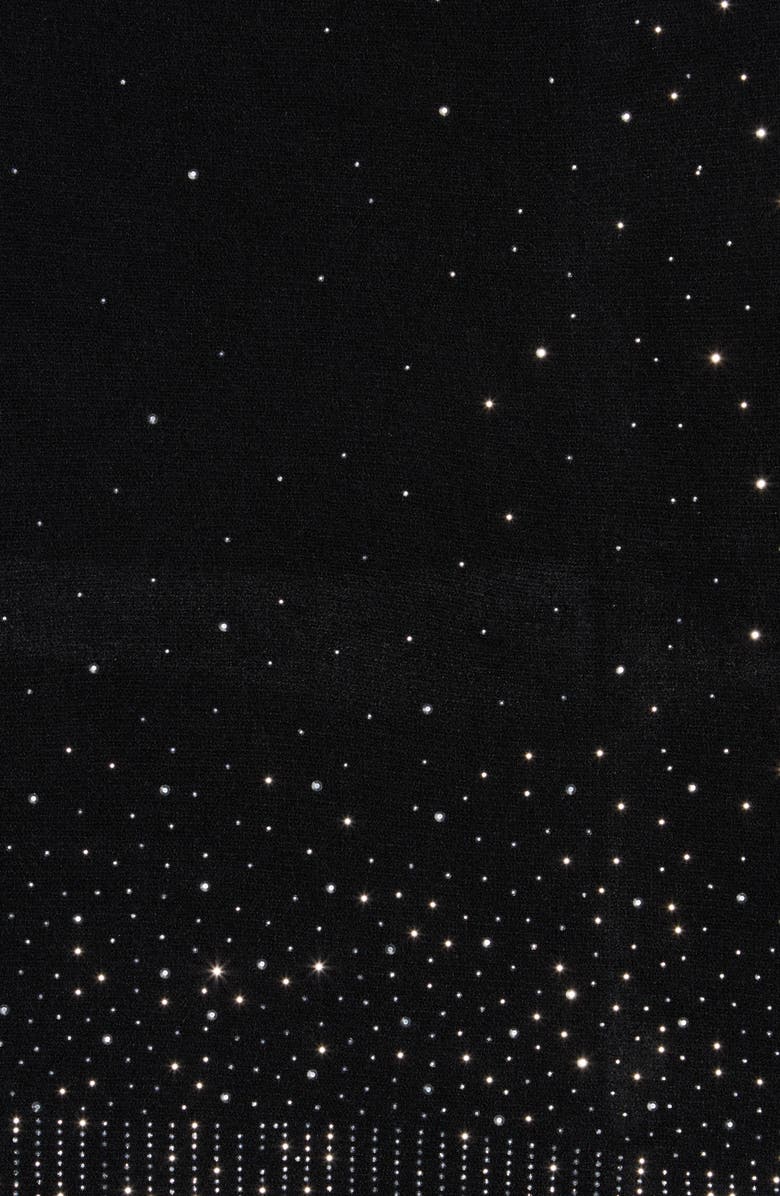 La Fiorentina Embellished Poncho, Alternate, color, Black