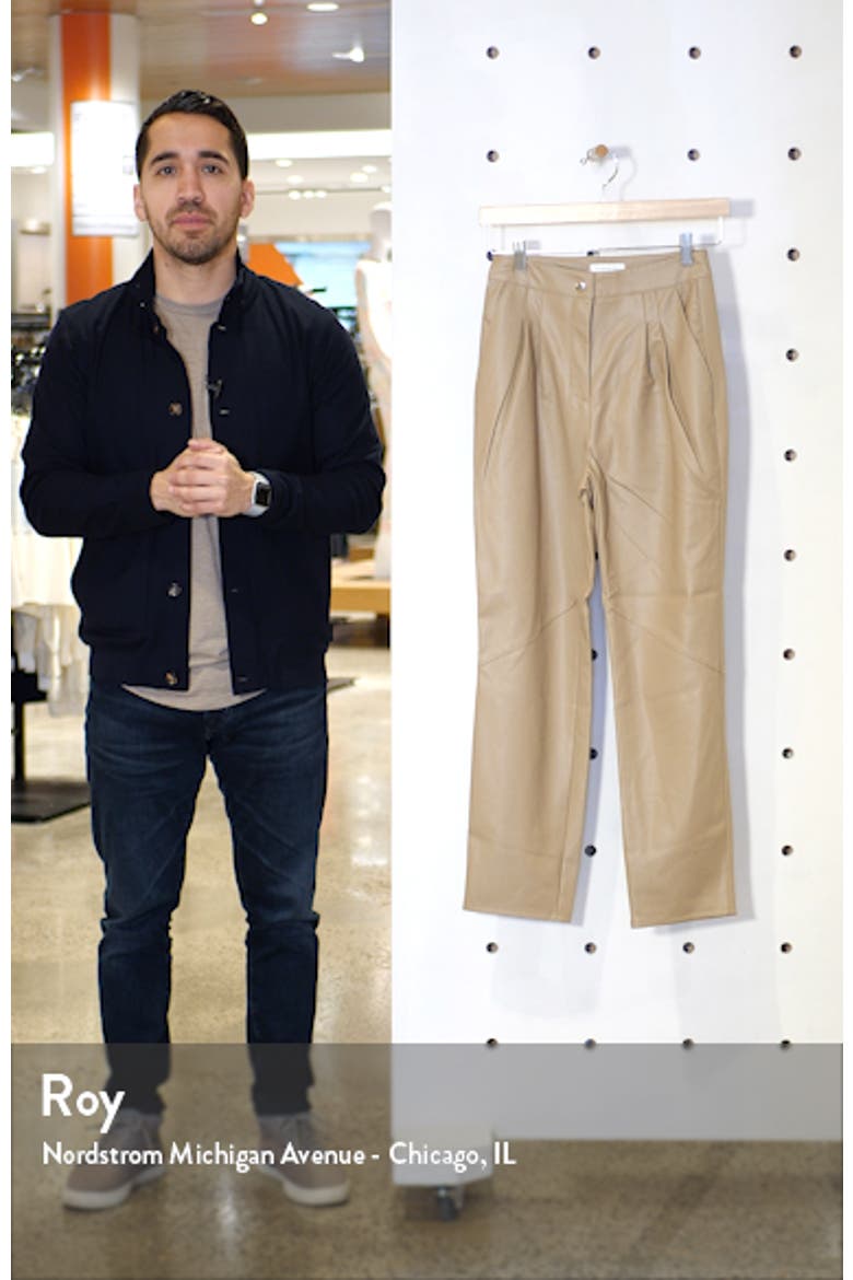 Faux Leather Peg Trousers video